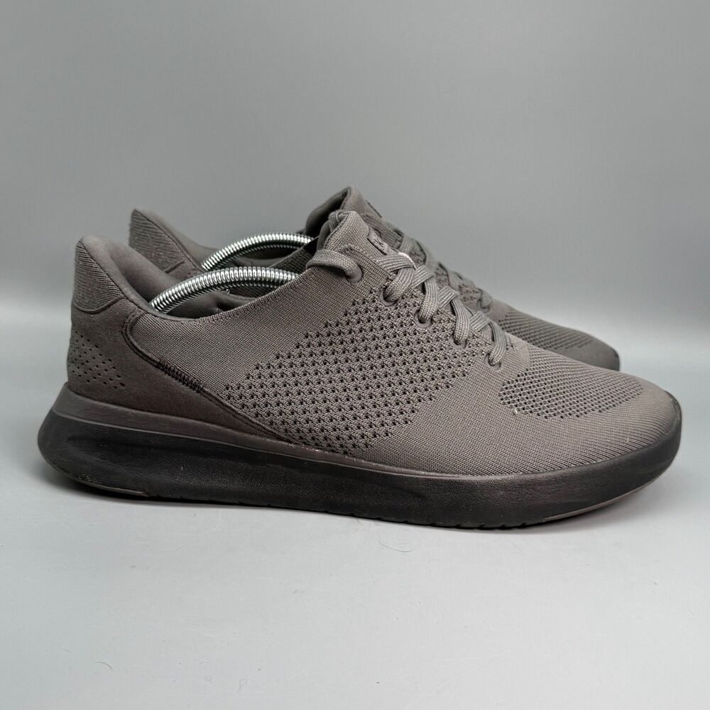 Kizik Lima Men's 13 Gray Black Lace Low Athletic Running Comfort Sneakers Shoes